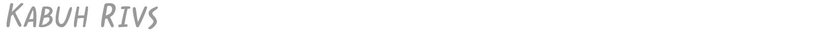 Kabuh Rivs font preview